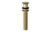 Push To Close Drain with NO Overflow 3-517 – Satin Brass