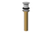 Push To Close Drain with NO Overflow 3-517 – Satin White