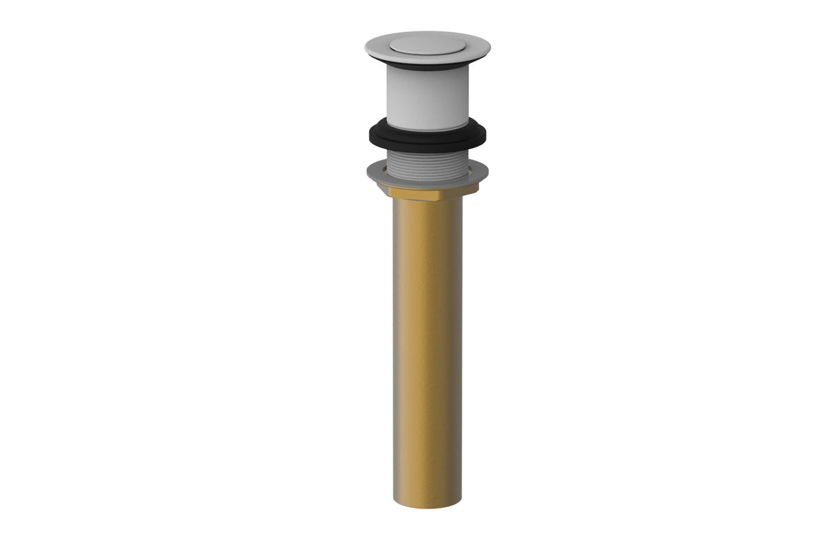 Push To Close Drain with NO Overflow 3-517 – Satin White