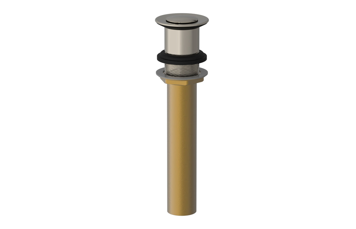 Push To Close Drain with NO Overflow 3-517 – Polished Nickel