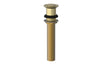 Push To Close Drain with NO Overflow 3-517 – Polished Brass