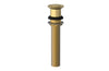 Push To Close Drain with NO Overflow 3-517 – Polished Gold