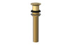 Push To Close Drain with NO Overflow 3-517 – Satin Gold