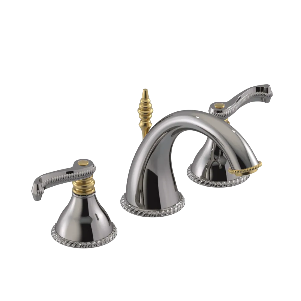 Rubinet Widespread Lav. Set. (less drain) Polished Nickel