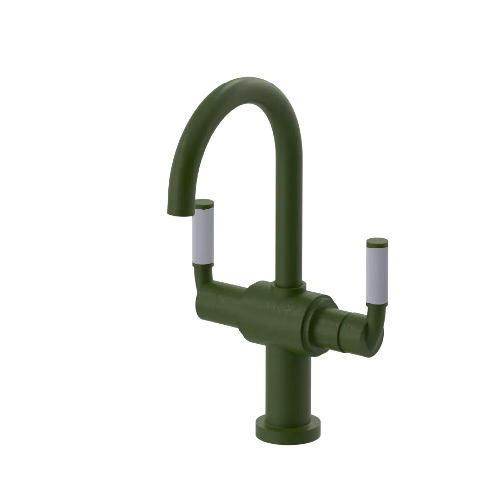 Rubinet Single Hole Dual Handle Lav. Set. (less drain) Green Envy