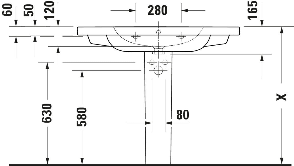 Duravit D-code Washbasin Bathroom Sink – washbasin_23991000002