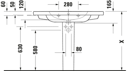 Duravit D-code Washbasin Bathroom Sink – washbasin_23991000002