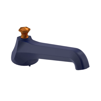 Rubinet Tub Filler Spout Deck Mount Midnight Blue