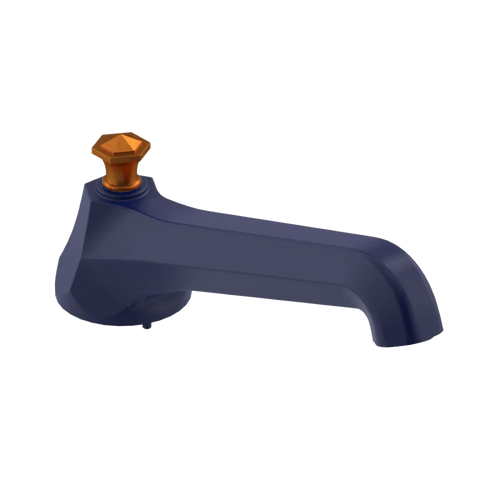 Rubinet Tub Filler Spout Deck Mount Midnight Blue