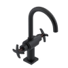 Rubinet Single Hole Dual Handle Lav. Set. (less drain) Matt Black