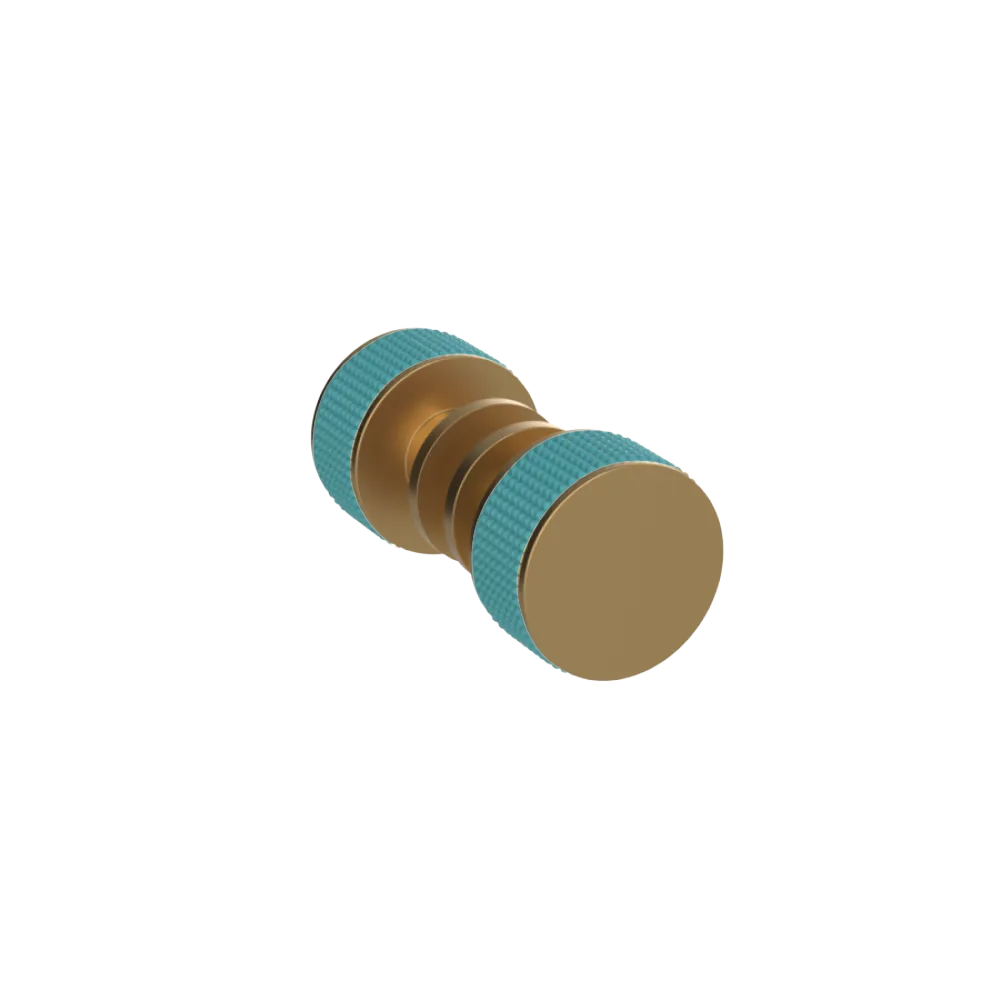 Rubinet Shower Door Knob (set) Satin Gold