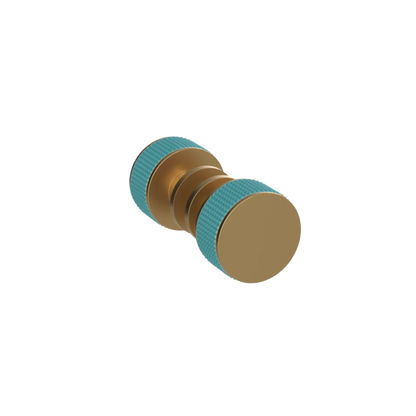 Rubinet Shower Door Knob (set) Satin Gold