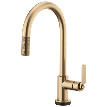 Brizo Smarttouch Pull Down Kitchen Faucet With Arc Spout And Industrial Handle