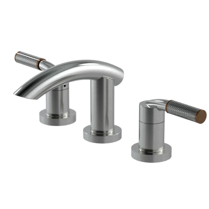 Rubinet Widespread Lav. Set. (less drain) Satin Nickel