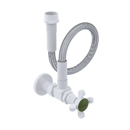 Rubinet Exposed Supply Kit (classic) Matt White