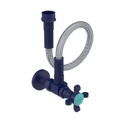 Rubinet Exposed Supply Kit (classic) x2 Midnight Blue