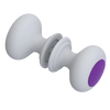 Rubinet Shower Door Knob (set) Matt White