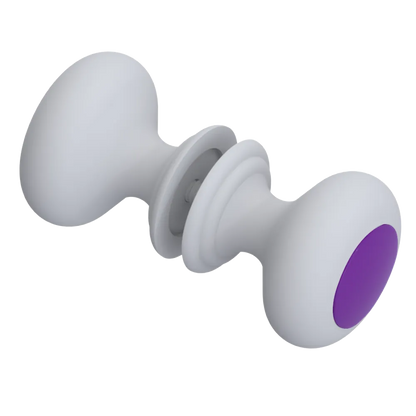 Rubinet Shower Door Knob (set) Matt White