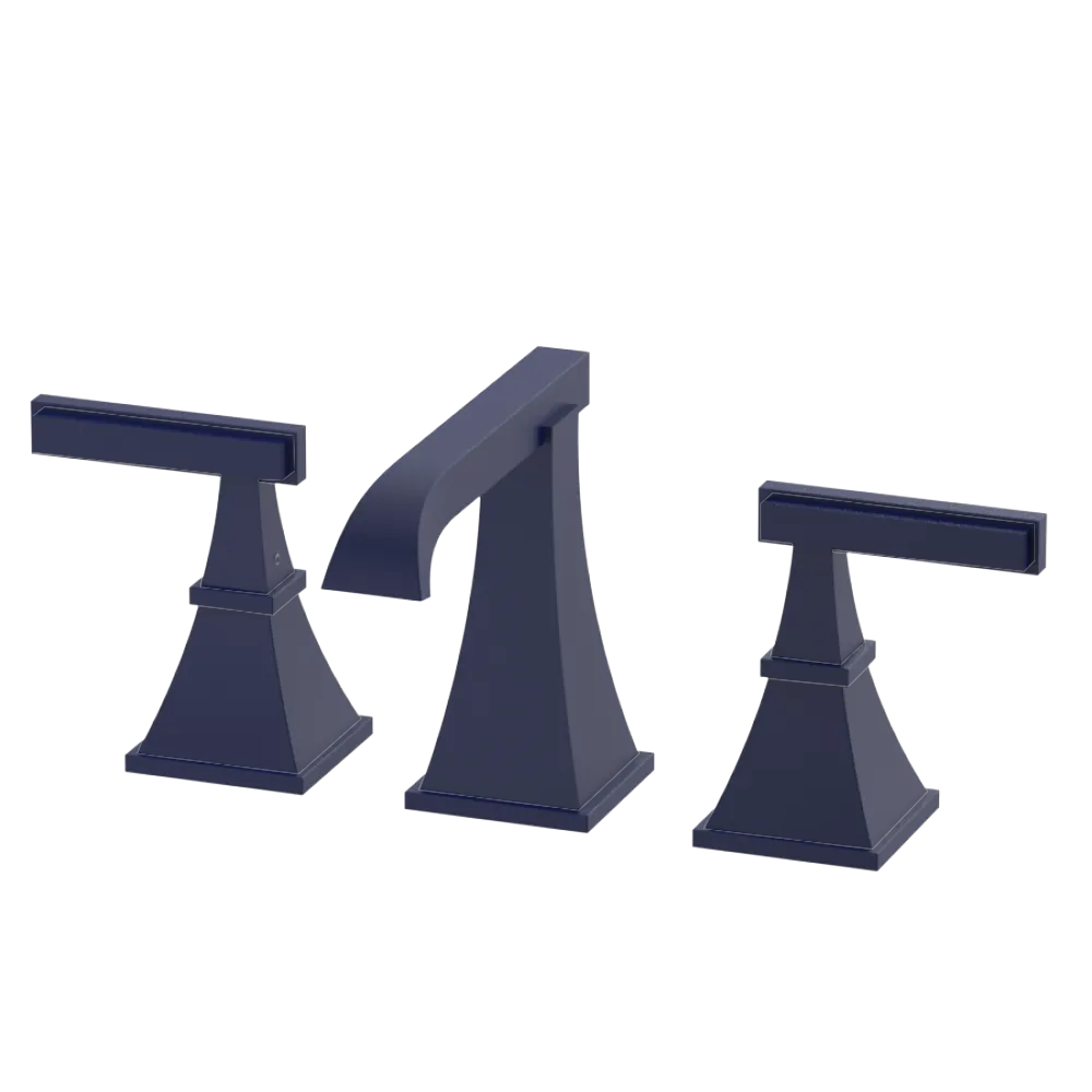 Rubinet Widespread Lav. Set. (less drain) Midnight Blue