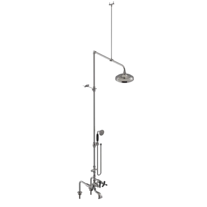 Rubinet Deck Mount Tub & Shower with Hand Held Shower Polished Nickel