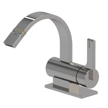 Rubinet Single Control Bidet Fitting (less drain) Polished Nickel