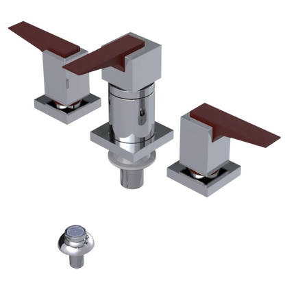 Rubinet Bidet Fitting with Spray, Diverter, and Vacuum Breaker (less drain) Chrome