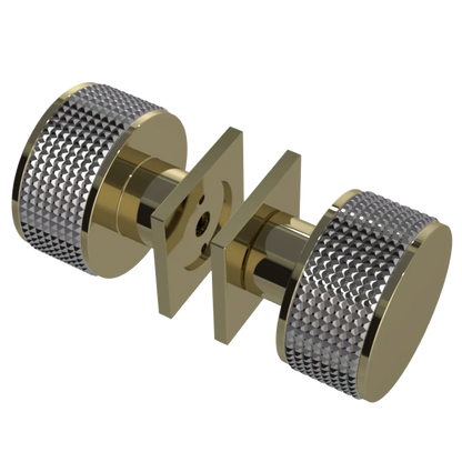 Rubinet Shower Door Knob (set) Natural Brass
