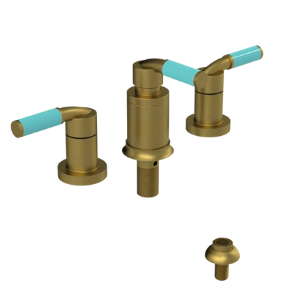 Rubinet Bidet Fitting with Spray, Diverter, and Vacuum Breaker (less drain) Antique Brass Matt