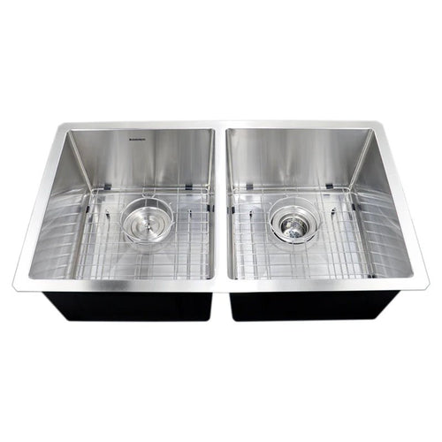 31" X 18" Kitchen Sink-Double Bowls - Golzar Home