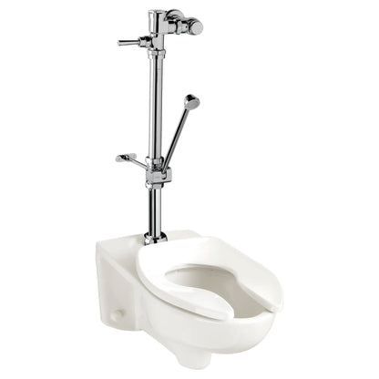 American Standard Ultima Manual Flush Valve With Bedpan Washer Assembly, Straight Tube, 1.28 gpf/4.8 Lpf