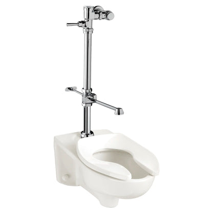 American Standard Ultima Manual Flush Valve With Bedpan Washer Assembly, Straight Tube, 1.28 gpf/4.8 Lpf