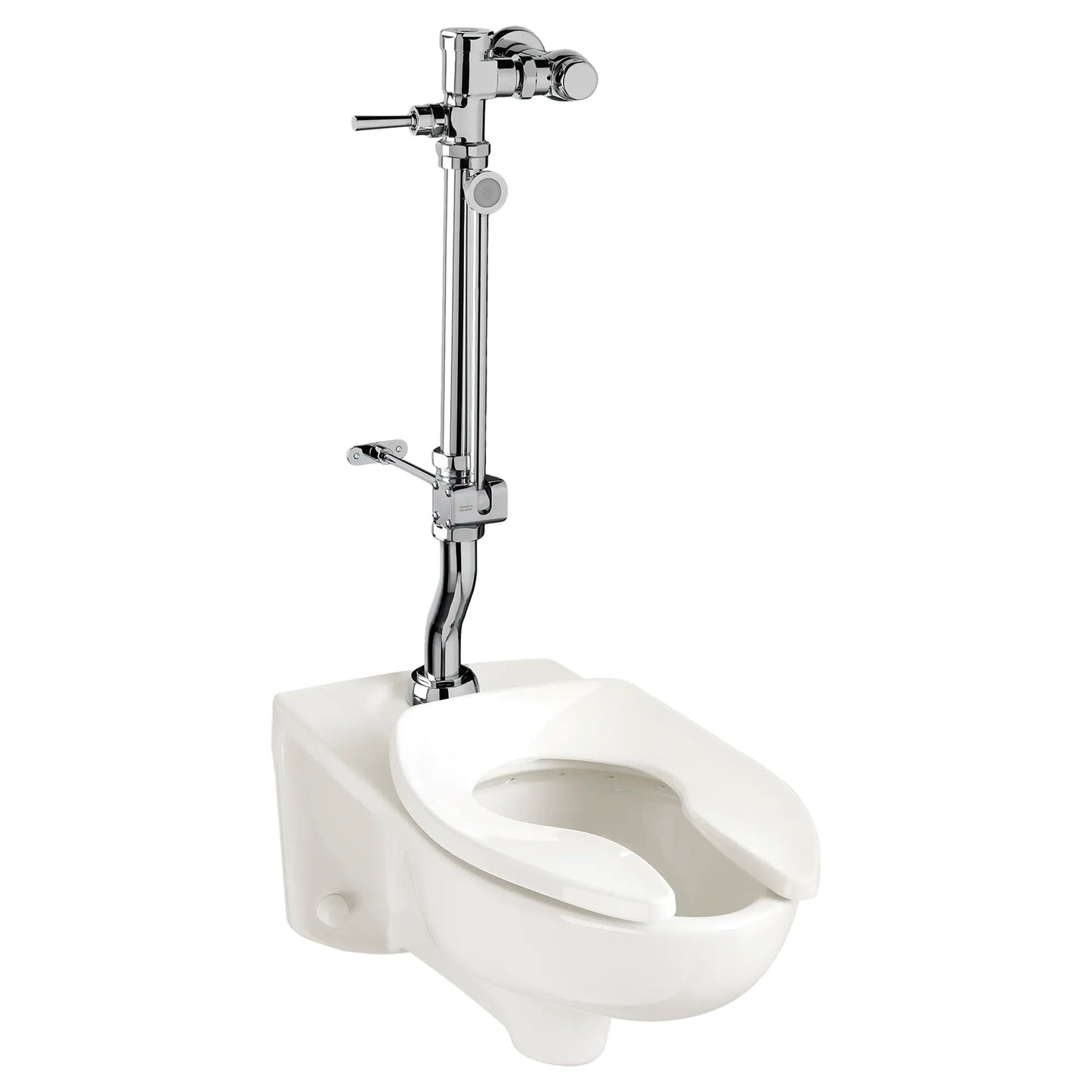 American Standard Ultima Manual Flush Valve With Bedpan Washer Assembly, Offset Tube, 1.28 gpf/4.8 Lpf