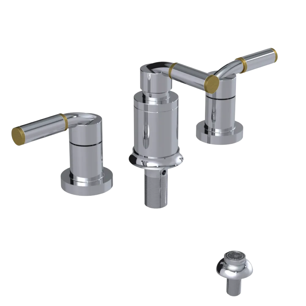 Rubinet Bidet Fitting with Spray, Diverter, and Vacuum Breaker (less drain) Chrome