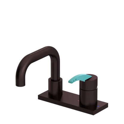 Rubinet 4" Centre Single Control Lav. Set. with Genesis spout (less drain) Oil Rubbed Bronze