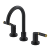Rubinet Widespread Lav set (less drain) Matt Black