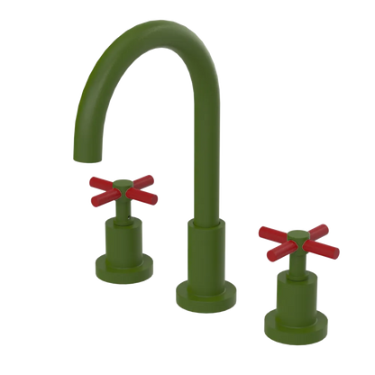 Rubinet Widespread Kitchen Set with LaSalle Spout Green Envy