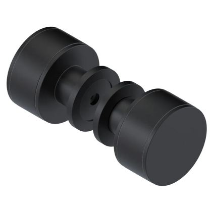 Rubinet Shower Door Knob (set) Matt Black
