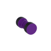 Rubinet Shower Door Knob (set) Purple Haze