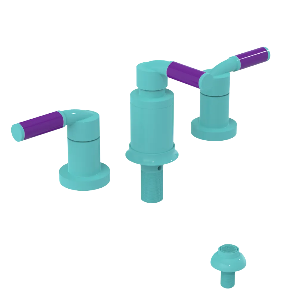 Rubinet Bidet Fitting with Spray, Diverter, and Vacuum Breaker (less drain) Aqua