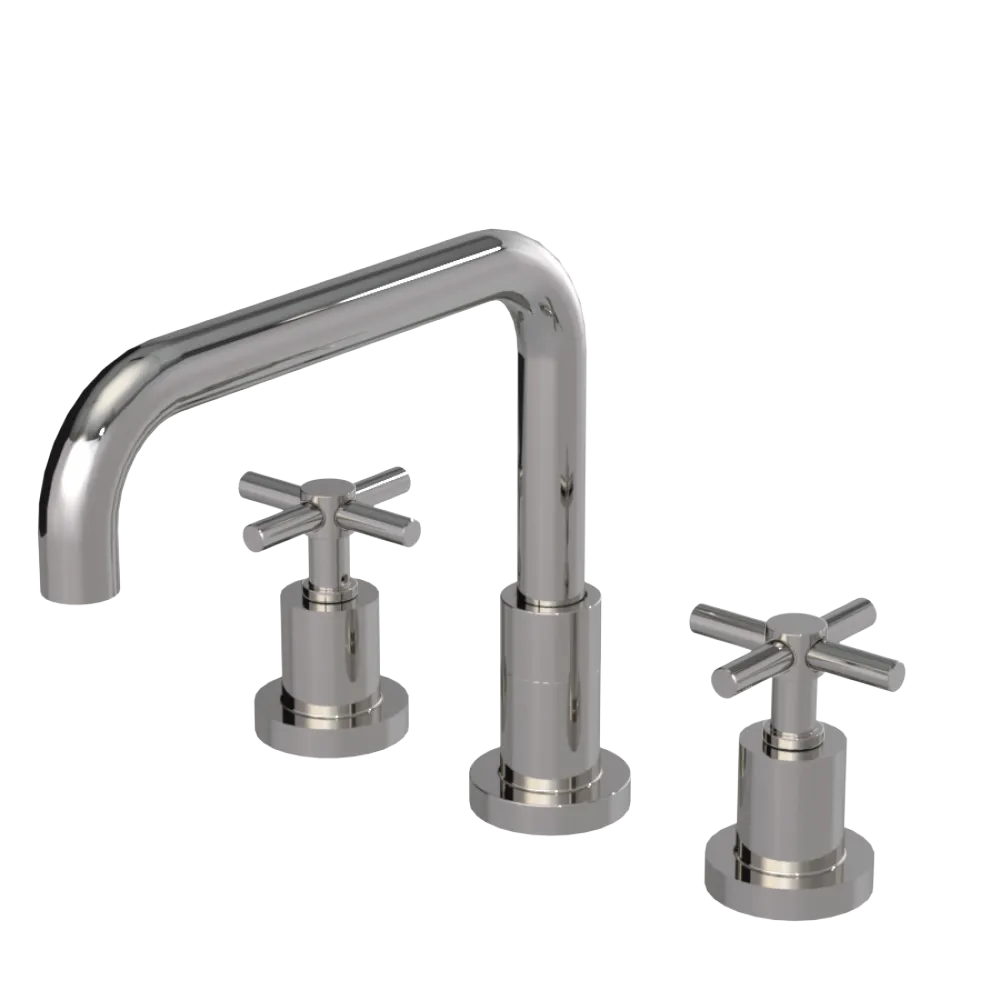 Rubinet Widespread Kitchen Set Polished Nickel