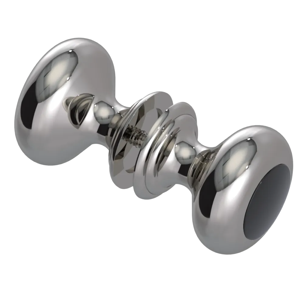 Rubinet Shower Door Knob (set) Polished Nickel