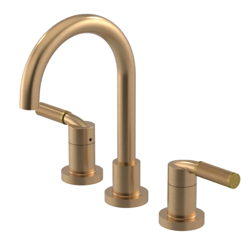 Rubinet Widespread Lav. Set. (less drain) Satin Gold