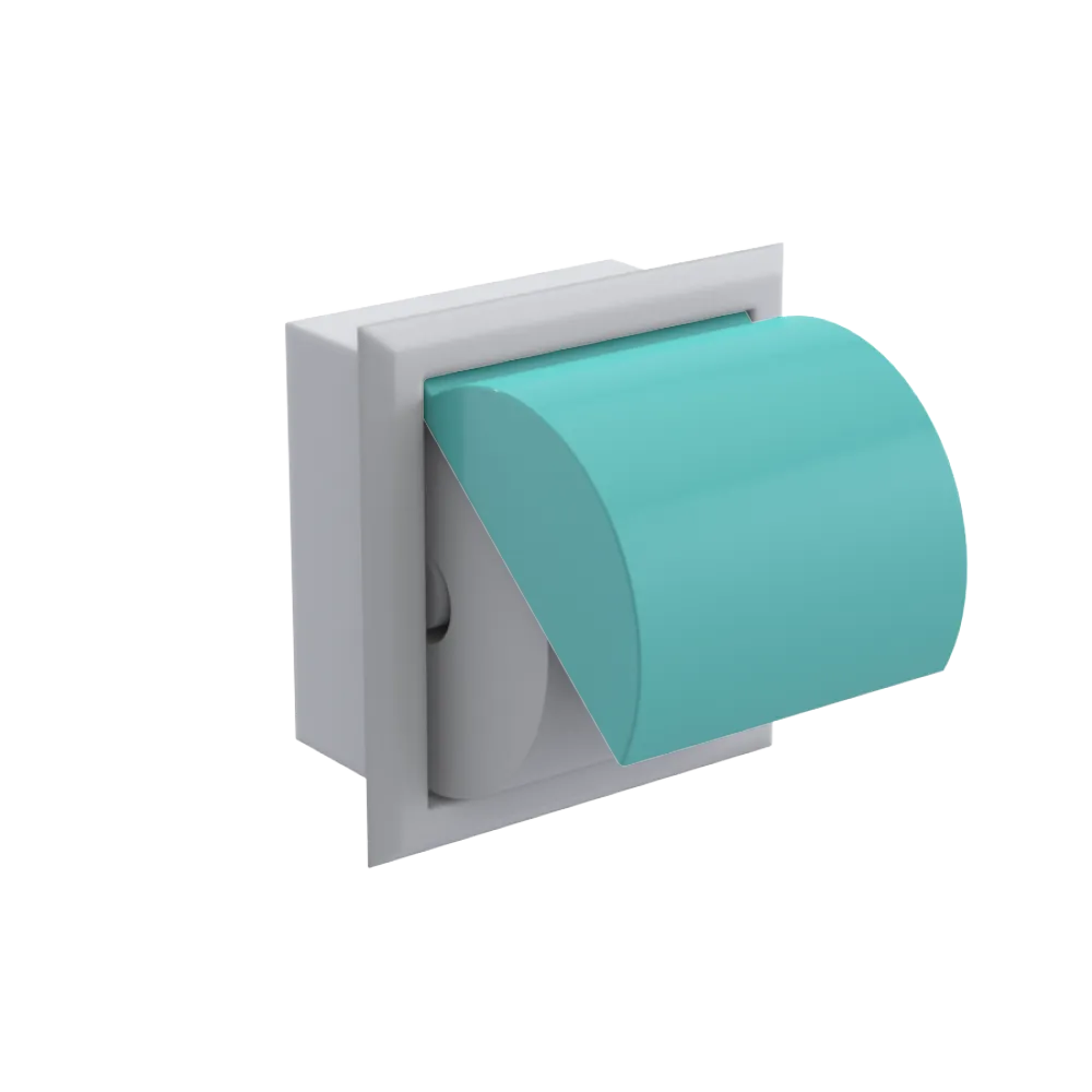 Rubinet RECESSED TOILET PAPER HOLDER Matt White