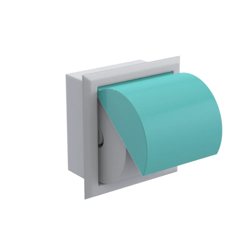Rubinet RECESSED TOILET PAPER HOLDER Matt White