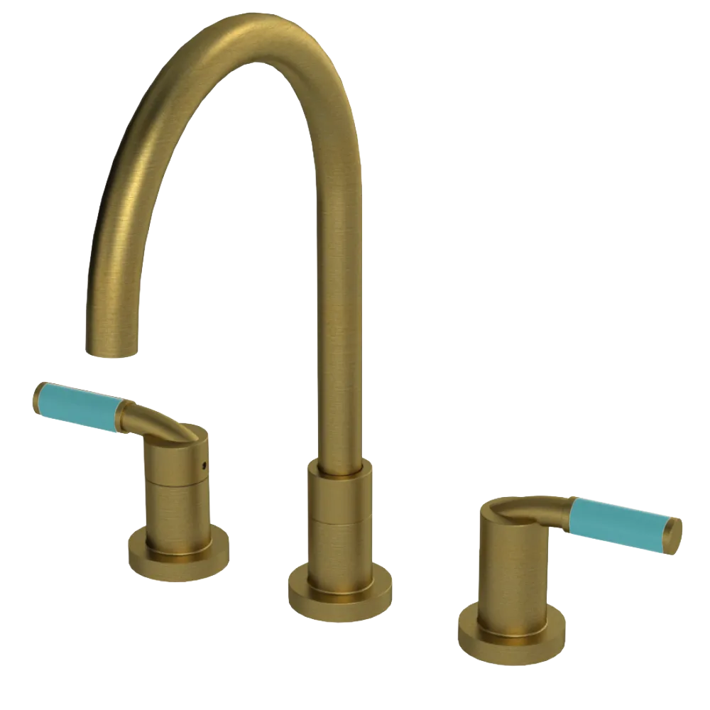 Rubinet Widespread Kitchen Set Antique Brass Matt