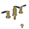 Rubinet Bidet Fitting with Spray, Diverter, and Vacum Breaker (Less Drain) Natural Brass
