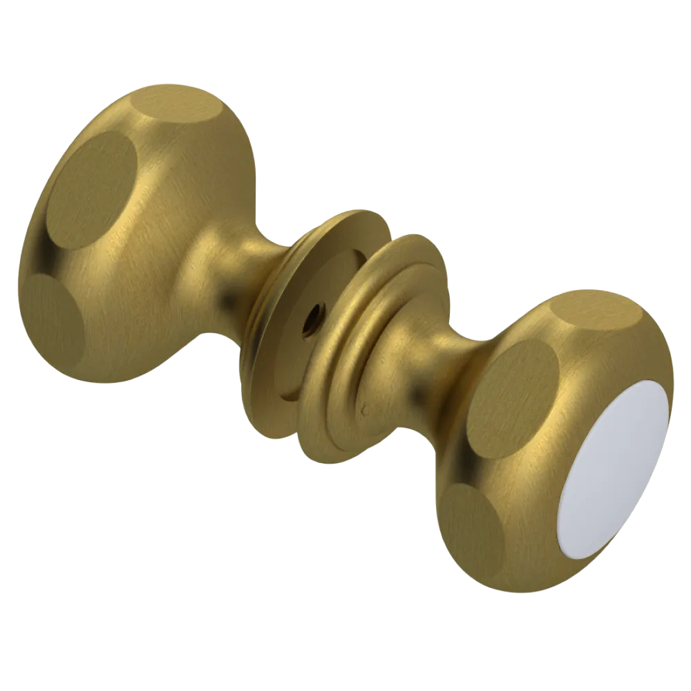 Rubinet Shower Door Knob (set) Antique Brass Matt