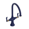 Rubinet Two Handle Single Hole Kitchen Set Midnight Blue