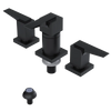 Rubinet Bidet Fitting with Spray, Diverter, and Vacuum Breaker (less drain) Matt Black