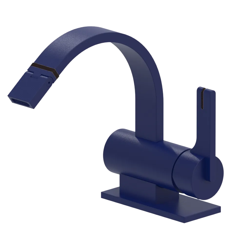 Rubinet Single Control Bidet Fitting (less drain) Midnight Blue